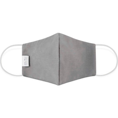 Cloth Face Mask, Reusable/Washable, 2-Layer Contour, Large, Gray, 10/Bag