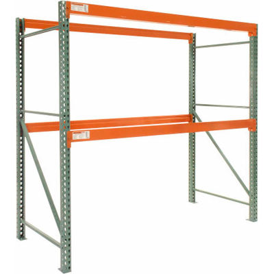Global Industrial Tear Drop Pallet Rack Starter 144"W X 48"D X 144"H