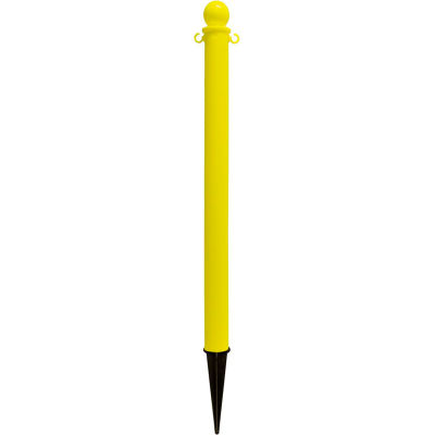 Global Industrial Plastic Ground Pole, 35"H, Yellow