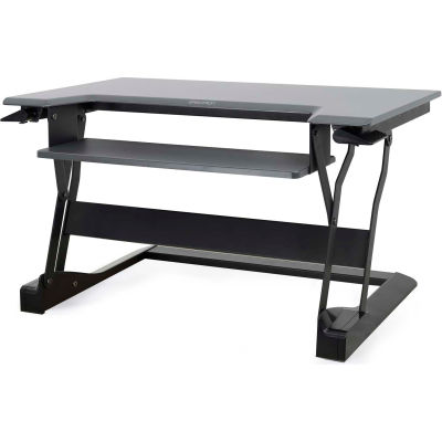Ergotron® WorkFit-T Sit-Stand Desktop Workstation, Black