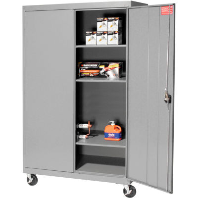 Sandusky Mobile Storage Cabinet TA3R462460- 46x24x66, Gray