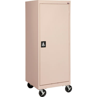 Sandusky Mobile Storage Cabinet TA3R242460- 24x24x66, Sand