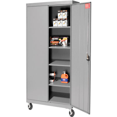 Sandusky Mobile Storage Cabinet TA4R302466 - 30x24x72, Gray