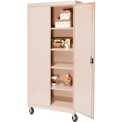Sandusky Mobile Storage Cabinet TA4R362472 - 36x24x78, Sand