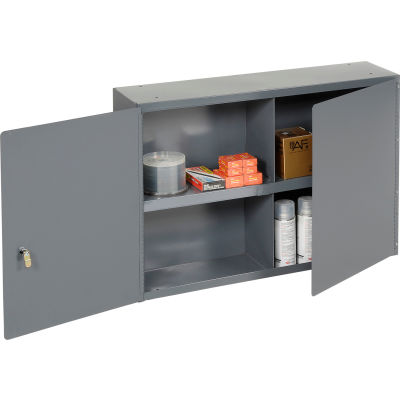Durham Utility Wall Mount Cabinet 343-95 Dark Gray - 33-3/4"W x 8-1/2"D x 22-1/4"H