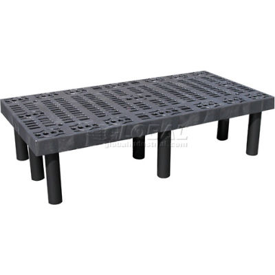 Plastic Dunnage Rack with Vented Top 48"W x 24"D x 12"H
