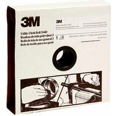 3M Utility Cloth Roll, 1 W x 50 Yd, Aluminum Oxide, P220 Grit