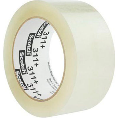 3M Scotch® 311+ High Tack Carton Sealing Tape 2" x 110 Yds. 2 Mil Clear - Pkg Qty 36