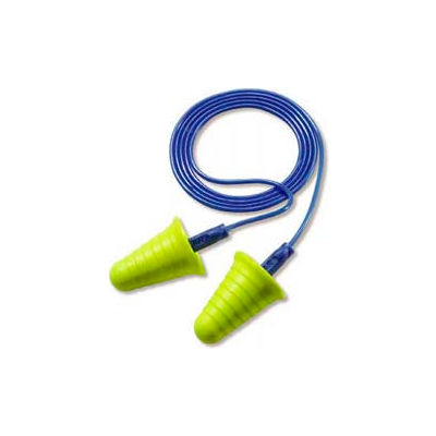 3M™ 318-1009 E-A-R Push-Ins͊ Corded Earplugs w/Grip Rings, 200 Pairs