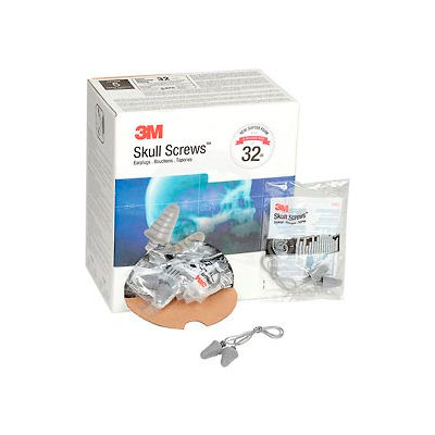 3M™ Skull Screws Corded Earplugs P1301, 120 Pairs/Box