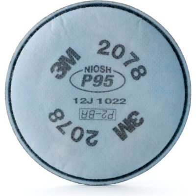 3M™ Particulate Filter 2078, P95, with Nuisance Level Organic Vapor/Acid Gas, 2/Pack