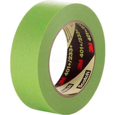 3M™ Masking Tape 401+ 0.24"W x 60 Yards - Green - Pkg Qty 96