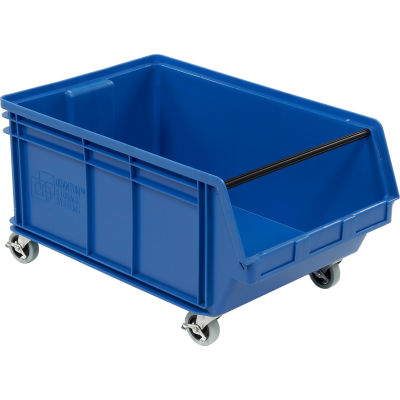 Quantum Mobile Magnum Plastic Stackable Storage Bin QMS843MOB 18-3/8 x 29 x 14-7/8