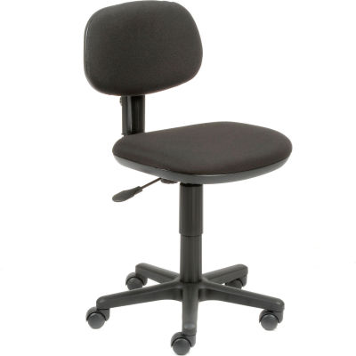 Interion® Task Chair With 11"H Back, Fabric, Black