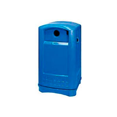 Rubbermaid Plaza® Bottle and Can Recycling Container, Blue