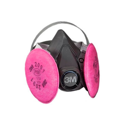 3M™ Half Facepiece Reusable Respirator Assembly 6391/07001(AAD), P100, Large