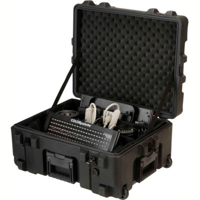 SKB R Series Waterproof Utility Case 3R2217-10B-DW Wheels & Padded Dividers, 24-1/4"L x 19-1/4"W
