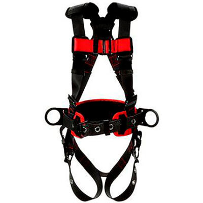 3M Protecta® 1161308 Construction Style Harness, Back & Side D-Rings, S