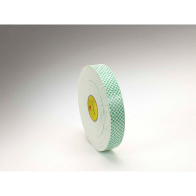 3M 4016 Double Coated Urethane Foam Tape 1/2" x 36 Yds. 62 Mil Off White - Pkg Qty 18