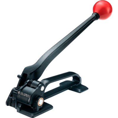 Global Industrial Feedwheel Tensioner for 0.035" Thick & 3/8-3/4" Strap Width, Black & Red