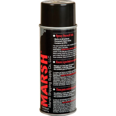 Marsh® 30395 Spray Stencil Ink - 11 oz. - Black - Pkg Qty 12