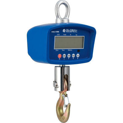 Global Industrial LCD Digital Crane Scale With Remote, 3,000 lb x 1 lb