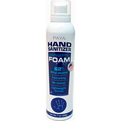 PAYA® Hand Sanitizer Foam, 7 oz. Aerosol Can - 41801-800-PB24 - Pkg Qty 24