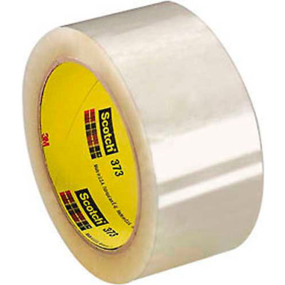 3M Scotch® 373 Carton Sealing Tape 2" x 55 Yds. 2.5 Mil Clear - Pkg Qty 36