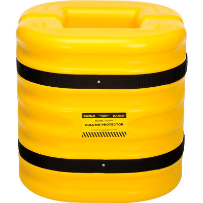Eagle Column Protector, 10" Column Opening, 24" High, Yellow, 1724-10