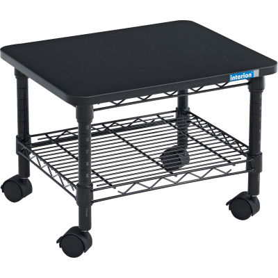 Interion® Under-Desk Wire Machine Stand, 19"W x 16"D x 13-1/2"H, Black