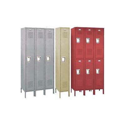 Penco 68101R-028-KD Vanguard Locker Recessed Single Tier 18x18x72 1 Door Unassembled Gray