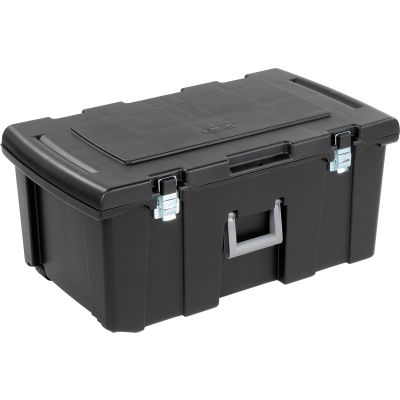 Footlocker Wheeled Storage Tote 22 Gallon 31-1/8x17-1/2x13-7/8