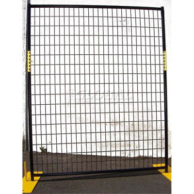 Welded Wire Black Powder Coat Fence - 5'Wx6'H 12 Panel Kit