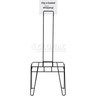VersaCart ® Hand Basket Stand and Sign for 26 Liter Shopping Basket