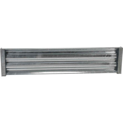 Steel Structural Guard Rail, Drop-in Style, 6'L, Galvanized