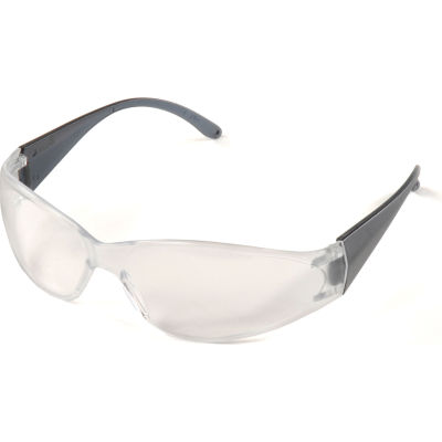 ERB 15281 Boas Safety Glasses, Smoke Frame, Clear Lens