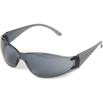 Boas® Eyewear Protection Safety Glasses - Black Frame, Smoke Lens