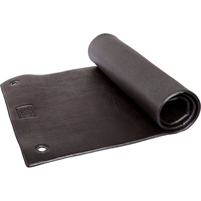 Power Systems Hanging Club Exercise Mat - 48"L x 24"W x 3/8" Thick - Jet Black