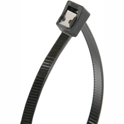Gardner Bender 46-311UVBSC 11" Self-Cutting Cable Ties, Black, 50lb, 50/pk, 3" Max Dia, Twist Tail 