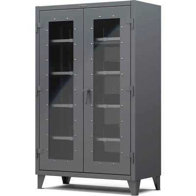 Strong Hold® Heavy Duty Clearview Storage Cabinet 46-LD-244 - 48x24x78