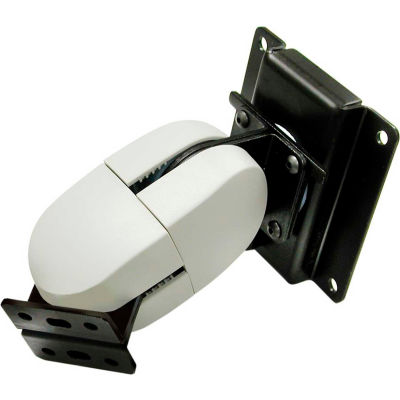 Ergotron® 100 Series Double Pivot Monitor Mount, Black/Gray