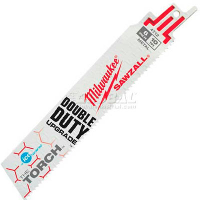 Milwaukee® 48-01-8712, 6" 10 TPI The Torch™ Ice Hardened™ SAWZALL® Blades