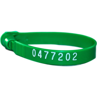 Omnimed® 484115-G Plastic Numbered Truck Seals, Green, 100/Pack