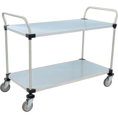Nexel® Galvanized Steel Utility Cart w/2 Shelves, 800 lb. Capacity, 48"L x 24"W x 38"H