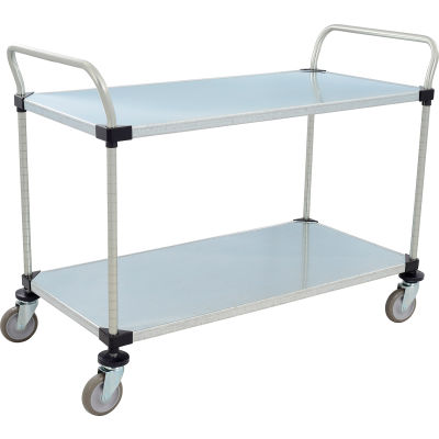 Nexel® Galvanized Steel Utility Cart w/2 Shelves, 800 lb. Capacity, 48"L x 24"W x 38"H