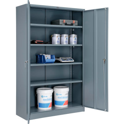 Global Industrial™ Storage Cabinet Easy Assembly 48x18x78 Gray