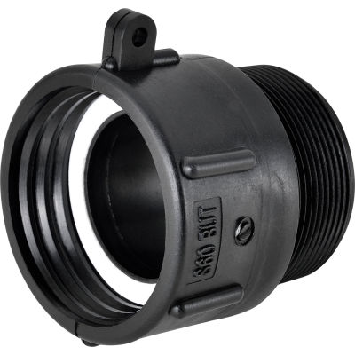 Global Industrial Polypropylene S60x6 Female Buttress x 2" Male NPS Pipe Thread Adapter - Pkg Qty 5