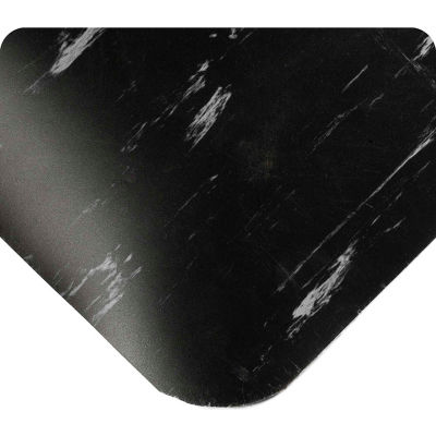 Wearwell® UltraSoft SMART® Tile-Top 7/8" Thick 2' x 60' Black