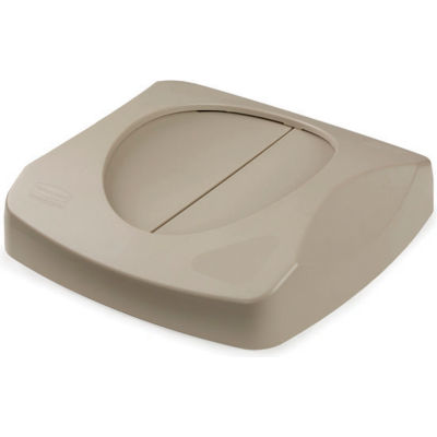 Lid For 23 Gallon Square Rubbermaid Waste Receptacles - Beige