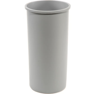 22 Gallon Round Rubbermaid Waste Receptacle - Gray